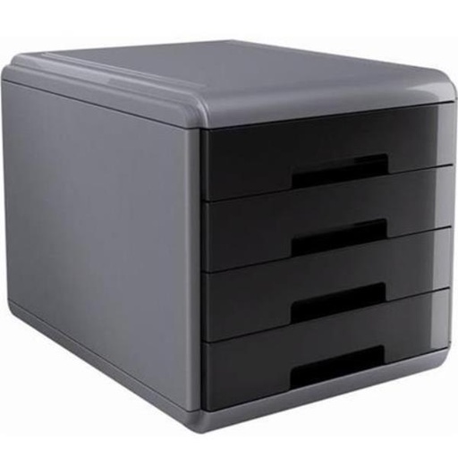 [18P4PN] CASSETTIERA MYDESK 4CASSETTI NERA