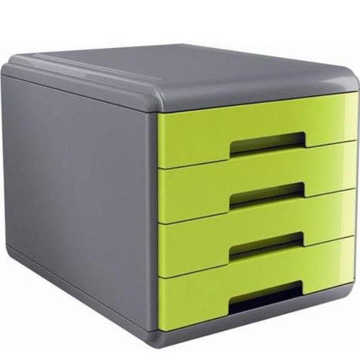 [18P4PV] CASSETTIERA MYDESK 4CASSETTI VERDE