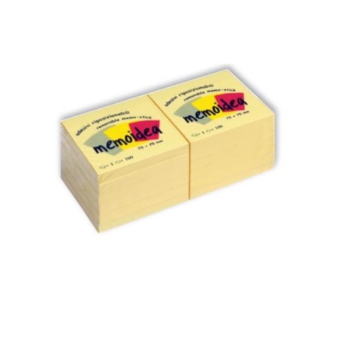 [3250] CF12 NOTES 75X75 GIALLO PA MEMOIDEA