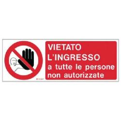 [590EF21241P] CARTELLO VIETATO L INGRESSO A TUTTE