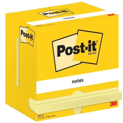 [655-CY] POST-IT -655- GIALLO 76X127 CONF.12