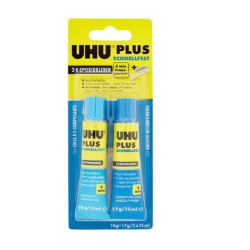 [D9244] UHU PLUS 5 MIN BL 30 ML(2X15ML)