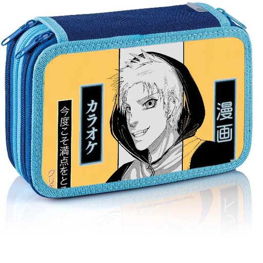 [400184012] ASTUCCIO 3 SCOMPARTI MANGA ASSORTIT