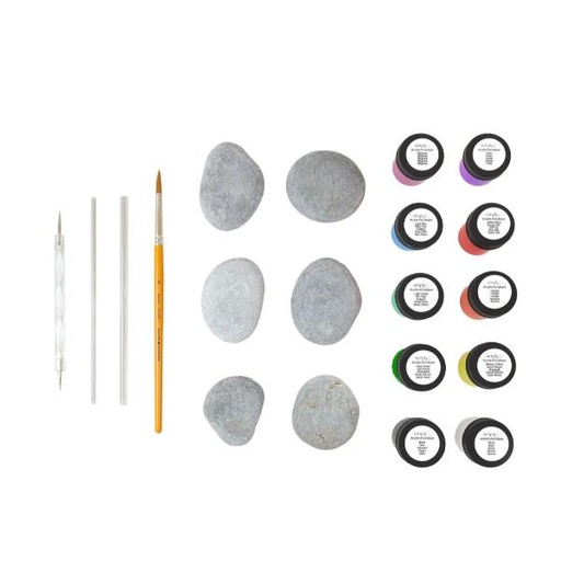 [D196250001] KIT SIMPLY ROCK PAINTING -