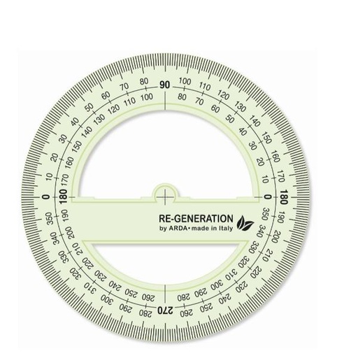 [RE36012] GONIOMETRO 360°  PLASTICA ECO SOST.