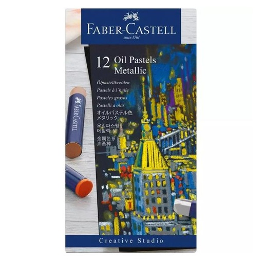 [127014] CF12 OIL PASTELS COL.METALLICI ASS