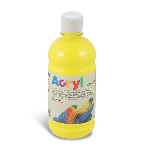 [4003TA500201] BOTT 500ML TEMP ACRIL GIALLO PRIM