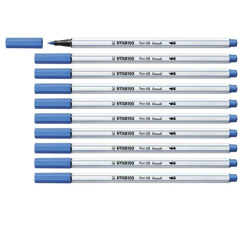 [568/41] CF10 STABILO PEN 68 BRUSH BLU SCURO