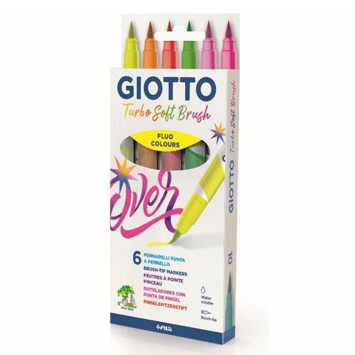 [F427200] CF6 GIOTTO TURBO SOFT BRUSH FLUO