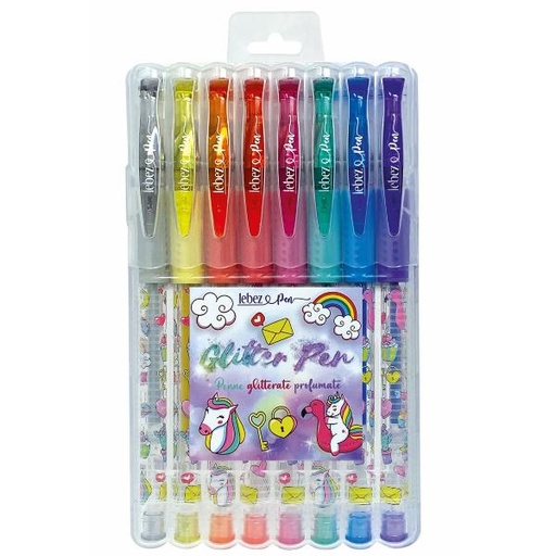 [61956] CF8 PENNE GEL GLITTERATE UNICORNO