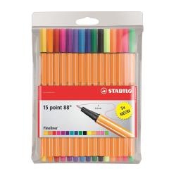 [8815-1] AST15 FINELINER POINT 88  COL ASS