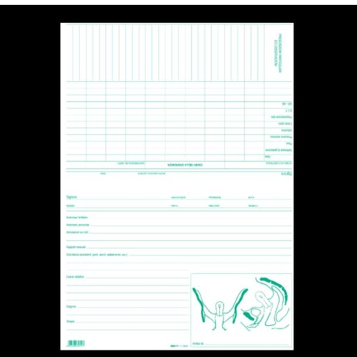 [E3531] CF50 SCHEDE DOPPIE GINECOLOGICHE VE