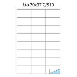 [220LWMC510] CF1200ETICHETTE 70X37 LASER POLIEST