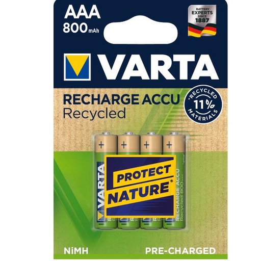 [56813101404] CF4RICARICABILI RECYCLED AAA 800MAH