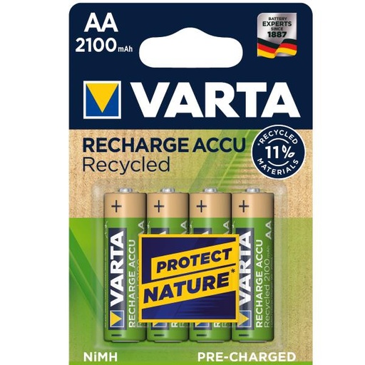 [56816101404] CF4RICARICABILI RECYCLED AA 2100MAH