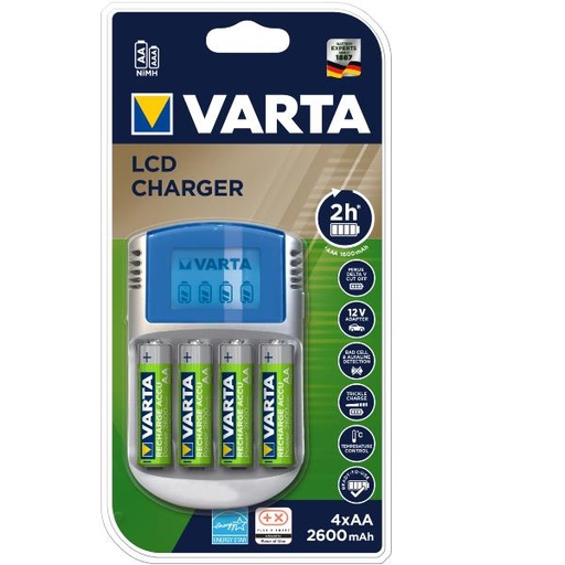 [57070201451] CARICAB. LED CHARGER  4 AA 12V USB