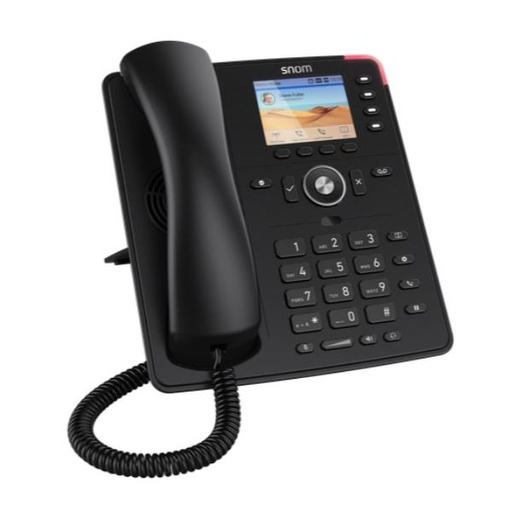 [00004582] TELEFONO SNOM D713 W/O PS BLACK