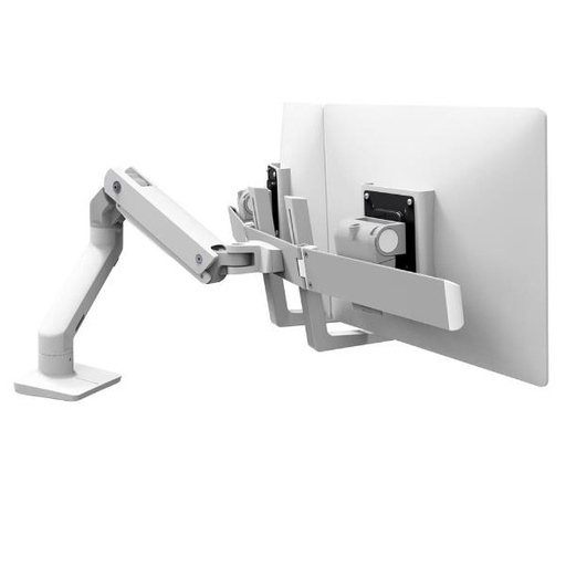 [45-476-216] HX DESK DUAL MONITOR ARM, WHITE