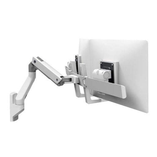 [45-479-216] HX WALL DUAL MONITOR ARM, WHITE