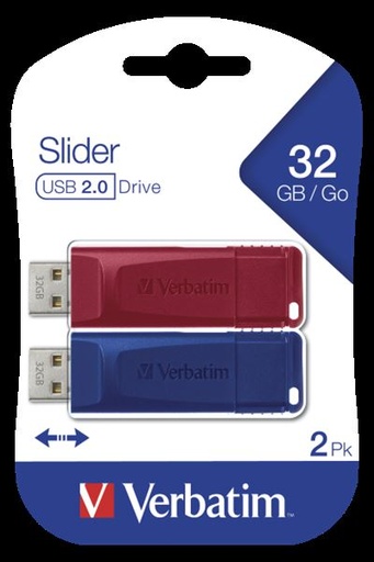 [49327] MEMORY USB 2.0 32GB SLIDER 2 PACK