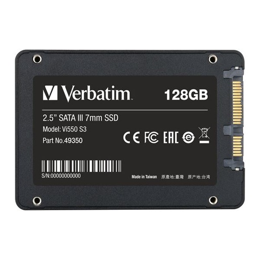 [49350V] 128GB SATA3 2.5 SSD 7MM  VI550